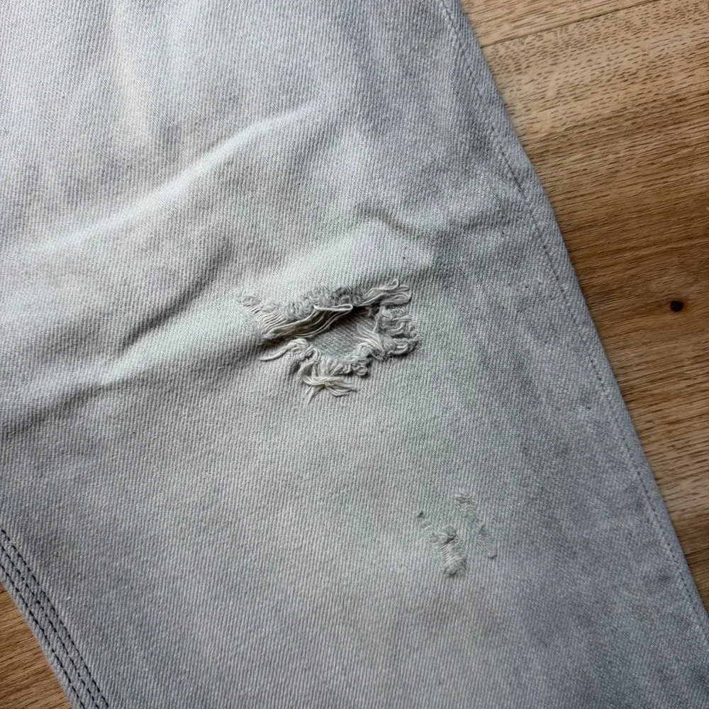 Diesel Krooley Jeans Mens 33x30 Gray Slim Carrot Distressed Made in Italy 008X9